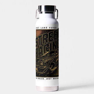 Retro-Rennfieber-Sportwagen-Kunst Trinkflasche