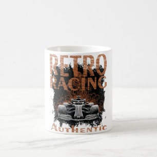 Retro-Rennwagen Authentisch Kaffeetasse
