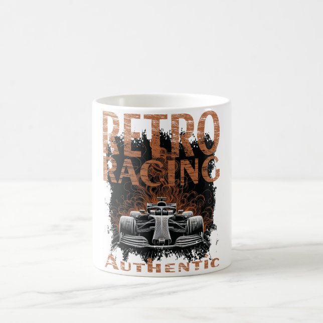 Retro-Rennwagen Authentisch Kaffeetasse (Mittel)