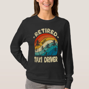 Retro Rentner Taxifahrer Vintage Ruhestand Arbeite T-Shirt