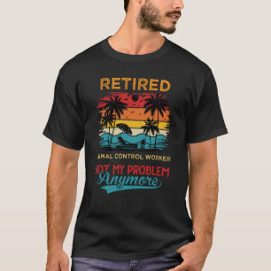 Retro Rentner Tierheimmitarbeiter Nicht Mein Probl T-Shirt