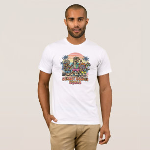 Retro Reptilien Club Lustiger Vintage Dinosaurier  T-Shirt