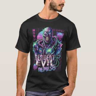 Retro Resident Evil Survival Horror Nemesis PS Sti T-Shirt