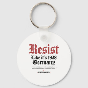 Retro Resist wie 1938 Deutschland Schlüsselanhänger