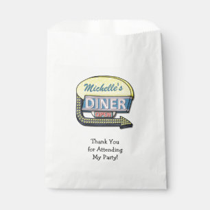 Retro Restaurant-Zeichen-50er Geschenktütchen