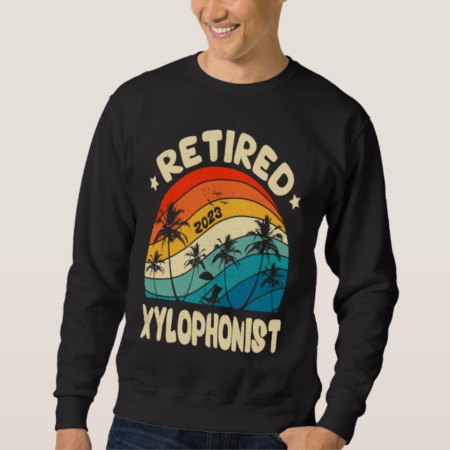 Retro Retired Xylophonist Vintage Retirement Worke Sweatshirt (Vorderseite)