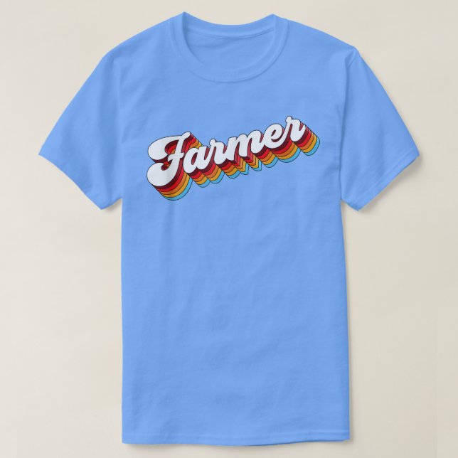 Retro-Retro für die Bauer-Jobbewertung T-Shirt (Design vorne)