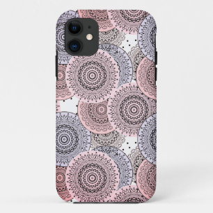 Retro, Retro-Muster, beige, grau elegant Case-Mate iPhone Hülle