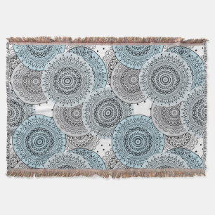 Retro, Retro-Muster, blau und grau, elegant Decke