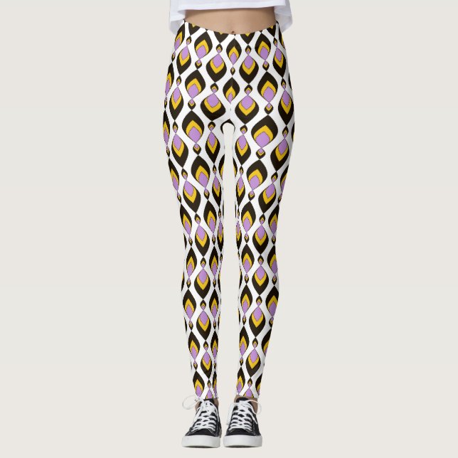 Retro, Retro-Ornament Leggings (Vorderseite)