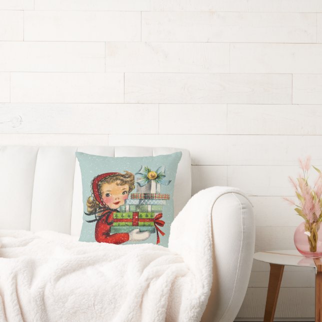 Retro Retro Weihnachtsgeschenk Damendekoration Kissen (Liege)