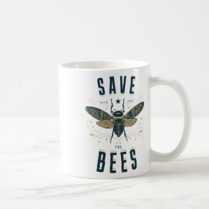 Retro Rettete das Bienenzuckerohr des Bienenzuchtb Kaffeetasse