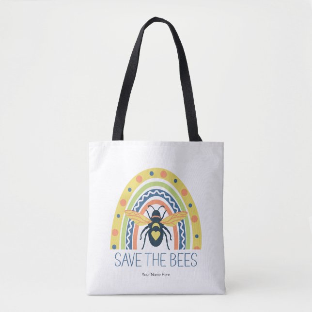 Retro Rettete den bunten Rainbow Pollinator (Vorderseite)