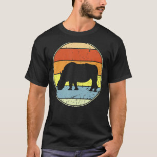 Retro Rhino Vintag Rhino Spirit Animal 80er 90s S T-Shirt