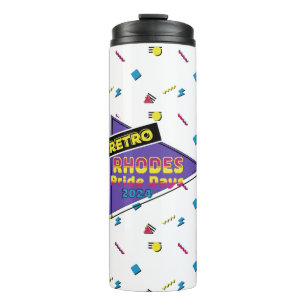 Retro Rhodes Pride Days 2024 Thermal Tumbler Thermosbecher