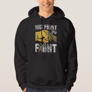 Retro Ribbon Puzzle sein Kampf ist mein Kampf Auti Hoodie