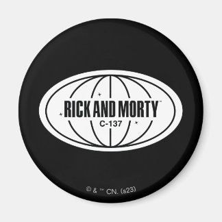 Retro Rick und Morty C-137 Dimension Abzeichen Magnet