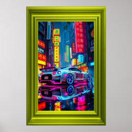 Retro Ride in Urban Light Poster