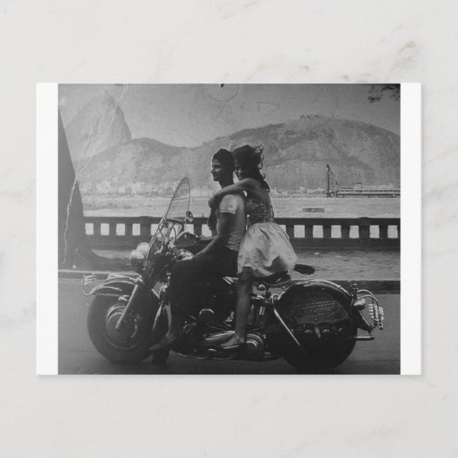 Retro Rio de Janeiro Foto Postkarte (Vorderseite)