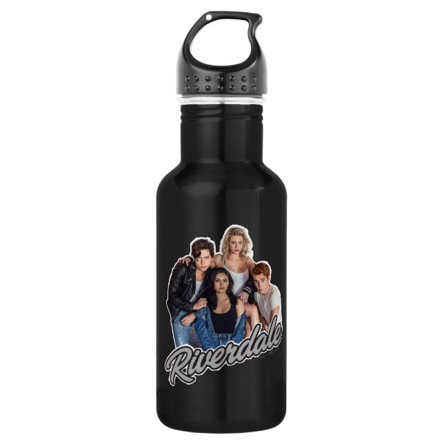 Retro Riverdale Group Graphic Edelstahlflasche (Vorderseite)