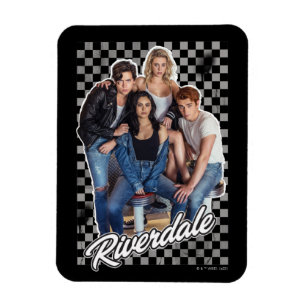Retro Riverdale Group Graphic Magnet