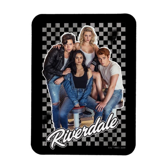 Retro Riverdale Group Graphic Magnet (Vertikal)