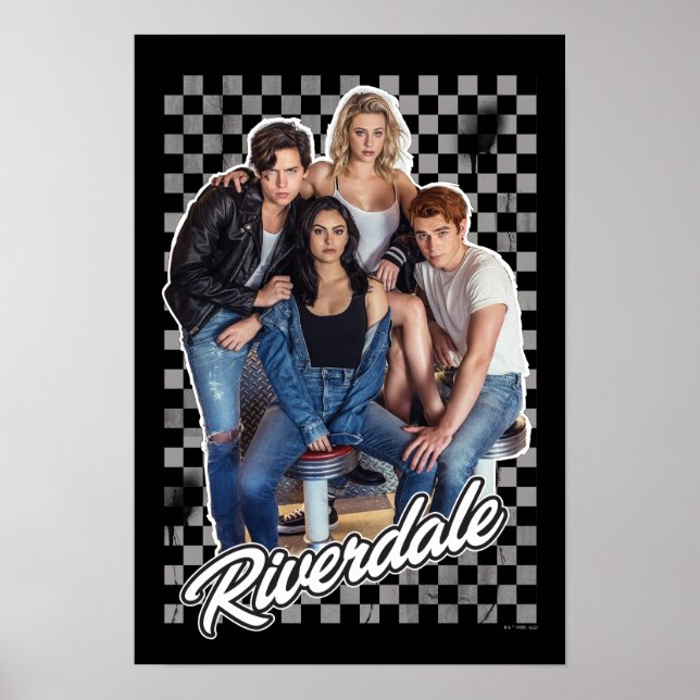 Retro Riverdale Group Graphic Poster (Vorne)