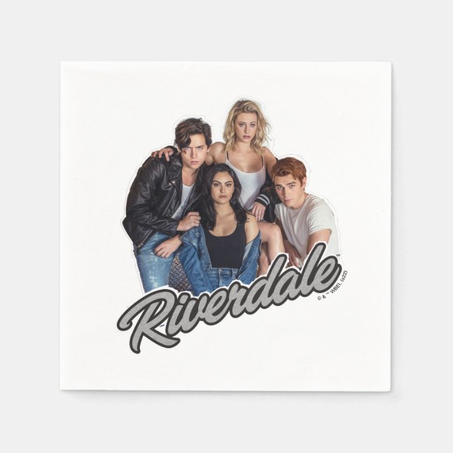 Retro Riverdale Group Graphic Serviette (Vorderseite)