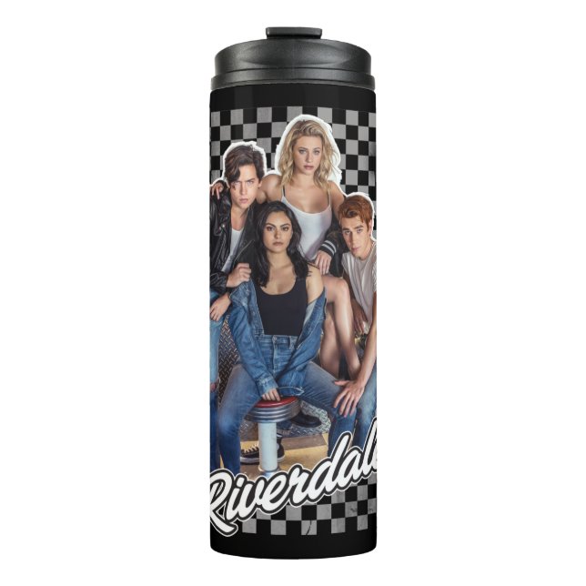 Retro Riverdale Group Graphic Thermosbecher (Vorderseite)