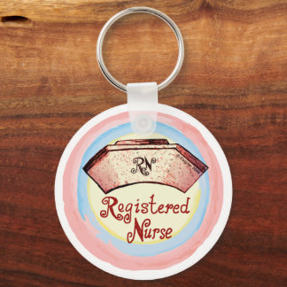 Retro RN Nurse Cap Schlüsselanhänger