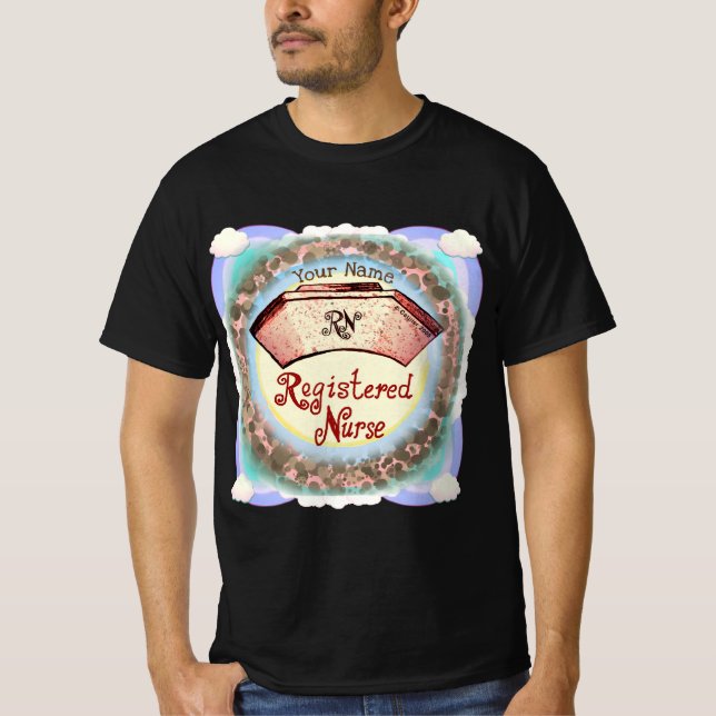 Retro RN Nurse Cap T-Shirt (Vorderseite)
