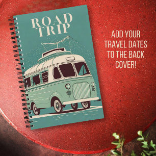 Retro Road Trip Journal   Road Trip Journal Notizbuch