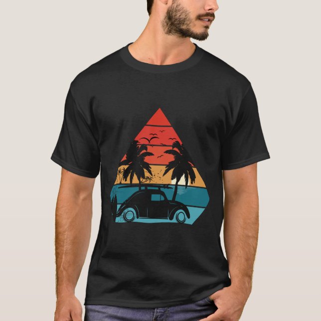 Retro Road Trip Sunset T-Shirt (Vorderseite)