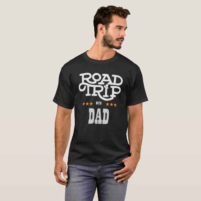 Retro-Roadtrip mit Papa T-Shirt (Vorne ganz)
