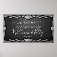 Retro Roaring 20's Art Déco Stil Schwarz Elegant