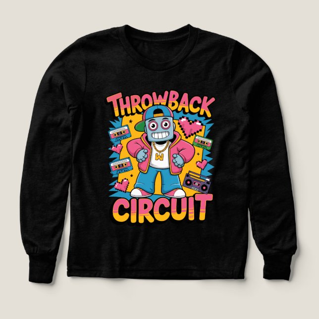 Retro Robot 90er-Jahre Hip Hop Design - Fun Cartoo (Design Vorderseite)