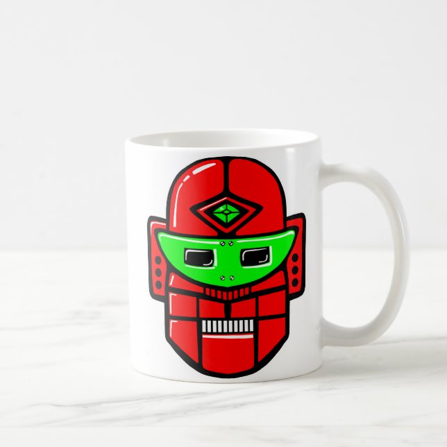 Retro Robot Head Kaffeetasse (Rechts)