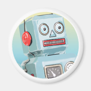 Retro Robot Magnet