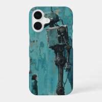 Retro Robot mit Girl