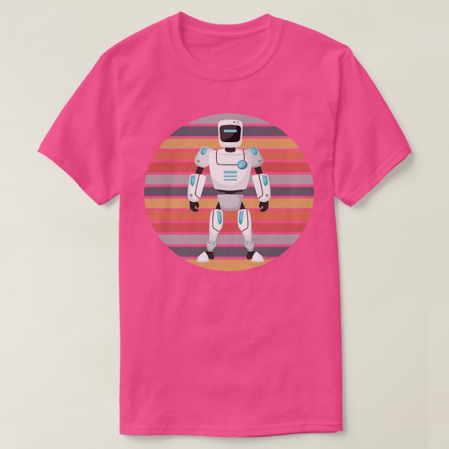 Retro Robot Robotics Science Student Robot Enthusi T-Shirt (Design vorne)