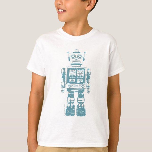 Retro Robot T Shirt (Vorderseite)