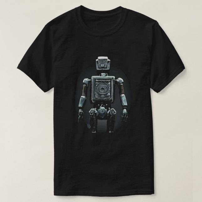 Retro Robot T - Shirt (Design vorne)