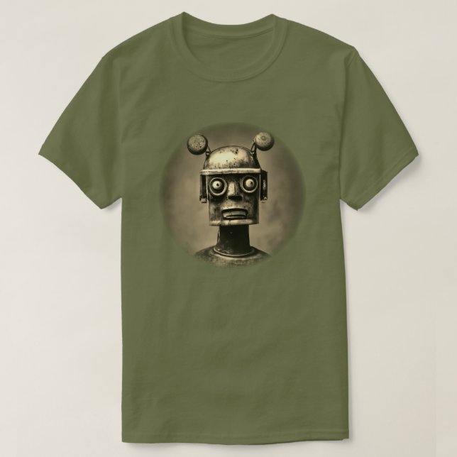 Retro Robot T - Shirt (Design vorne)
