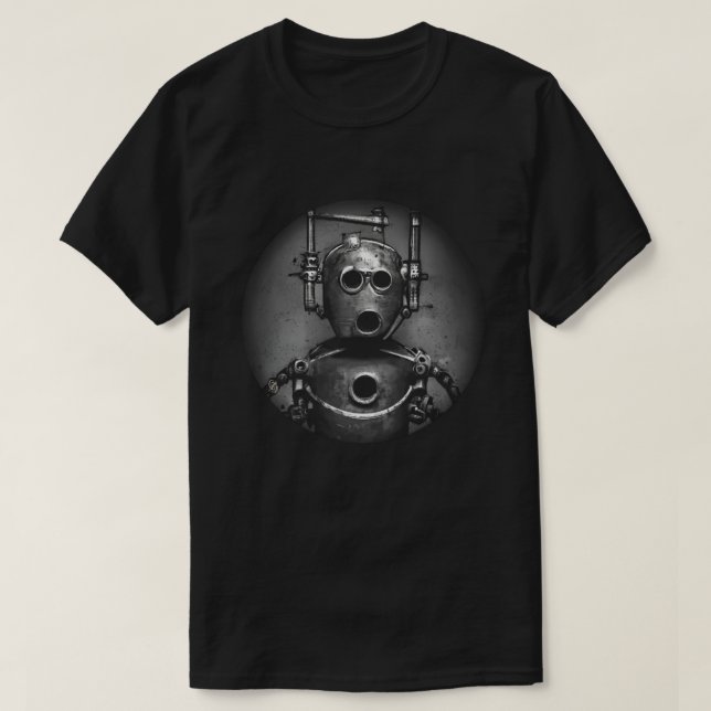 Retro Robot T - Shirt (Design vorne)