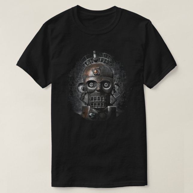 Retro Robot T - Shirt (Design vorne)