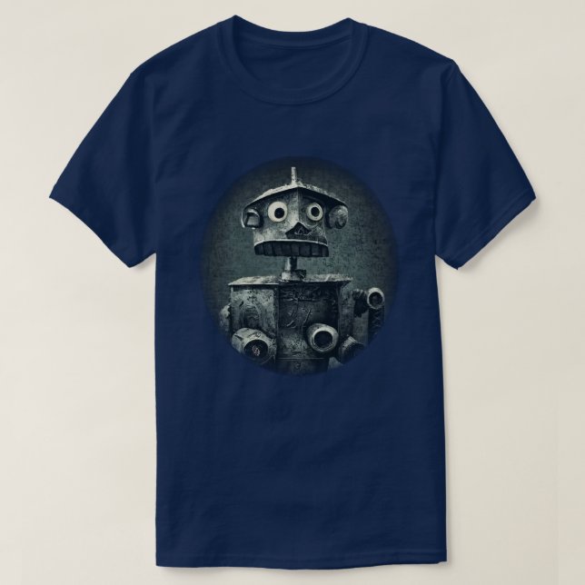 Retro Robot T - Shirt (Design vorne)