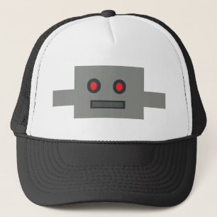 Retro Roboter-Hut Truckerkappe