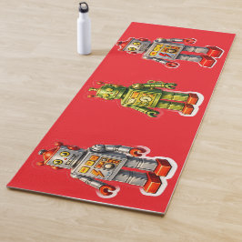 Retro-Roboterteam prém Yogamatte
