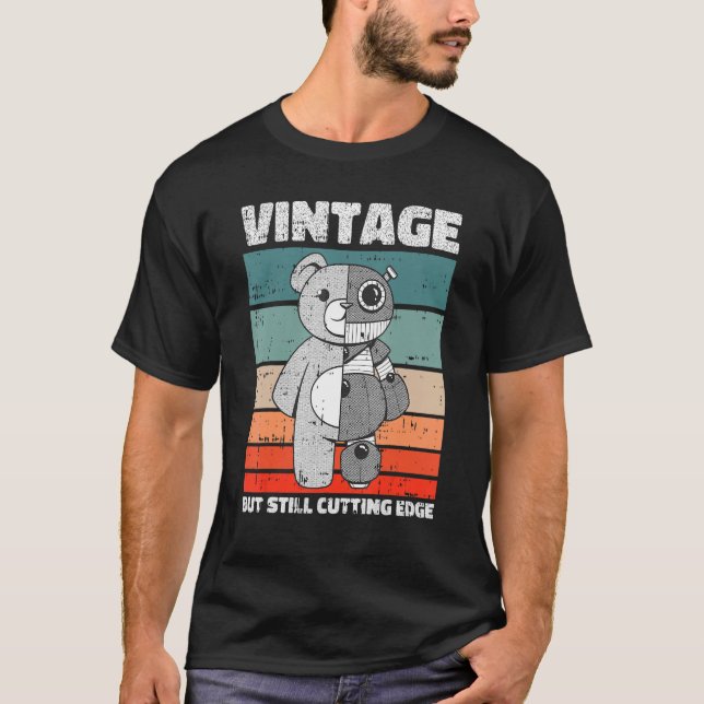 Retro Robotics Ai Artificial Intelligence Vintag T-Shirt (Vorderseite)