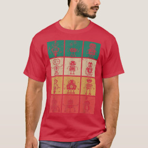 Retro Robots Evolution Robot T-Shirt